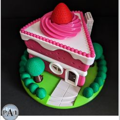 007B.jpg ILLUMINATED FAIRY HOUSES - THE CAKE SLICE!