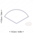 1-3_of_pie~3.25in-cm-inch-top.png Slice (1∕3) of Pie Cookie Cutter 3.25in / 8.3cm