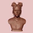 17.jpg Billie Eilish portrait sculpture 1 3D print model