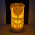 venom-lite.jpg Halloween LED candle holder venom face