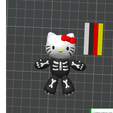 helo-fidget-kitty.png Hello Kitty Skeleton Fidget Halloween-Print in Place Articulated Figure