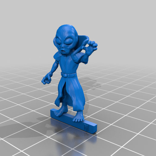 02169c3c-ddc9-4136-a52c-0706c6993130.png Grey Alien Wizard - 28mm Miniature