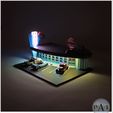 006.jpg 60's Drive-in diner diorama for Hot Wheels / diecasts 1:64