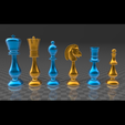 2019-12-23 (1).png Persian Style 3D Print Chess Set model stl