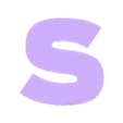 S.obj Letra S - floreira