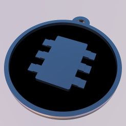 keychain_Chip.jpg STL file Chip Keychain・Model to download and 3D print, Frikarte3D