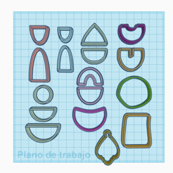 aros en partes.PNG STL file COLD PORCELAIN POLYMER CLAY CUTTER・3D print object to download, Helen_noni