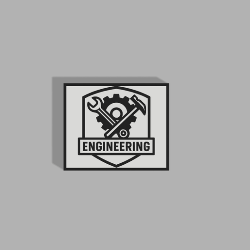 🪖 Military Patch – Engineering・ STL File for 3D printing・Cults