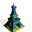 3.jpg Eiffel Tower - PARIS ARCHITECTURE - GASTRONOMY CARTOON 3D MODEL FRANCE Famous monument