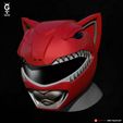 CatHelmet-RedRanger-Cat-05.jpg RED RANGER CAT - Helmet