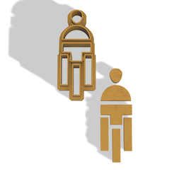 2.png STL file POLYMER CLAY TRIPTYCH EARRING CUTTER・3D printable design to download