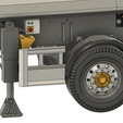 Foot.png 3D Printable European Style Two Axle Dump Trailer in 1:14 Scale