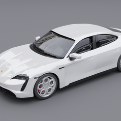 ts-1.png STL-Datei Porsche Taycan Turbo S・Modell zum Herunterladen und 3D-Drucken