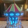 CAROUSEL Lampe mit mechanischem Uhrwerk