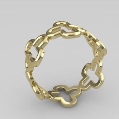s1.jpg Archivo STL Anillo en cruz・Modelo para descargar y imprimir en 3D