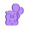 capyStamp.stl capybara with balloons cookie cutter - carpincho