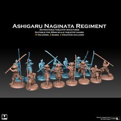 nag-reg-insta-promo.jpg Archivo 3D Regimiento Ashigaru Naginata・Objeto imprimible en 3D para descargar