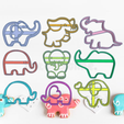 Glorious Gogo-Amberis.png ELEPHANT KIT X9 COOKIE CUTTER PACK