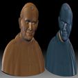 s6.jpg Pope John Paul II portrait low relief for CNC router or 3D printer