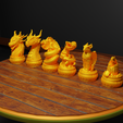 3.png Dragon Chess Set Dragon Character Chess Pieces
