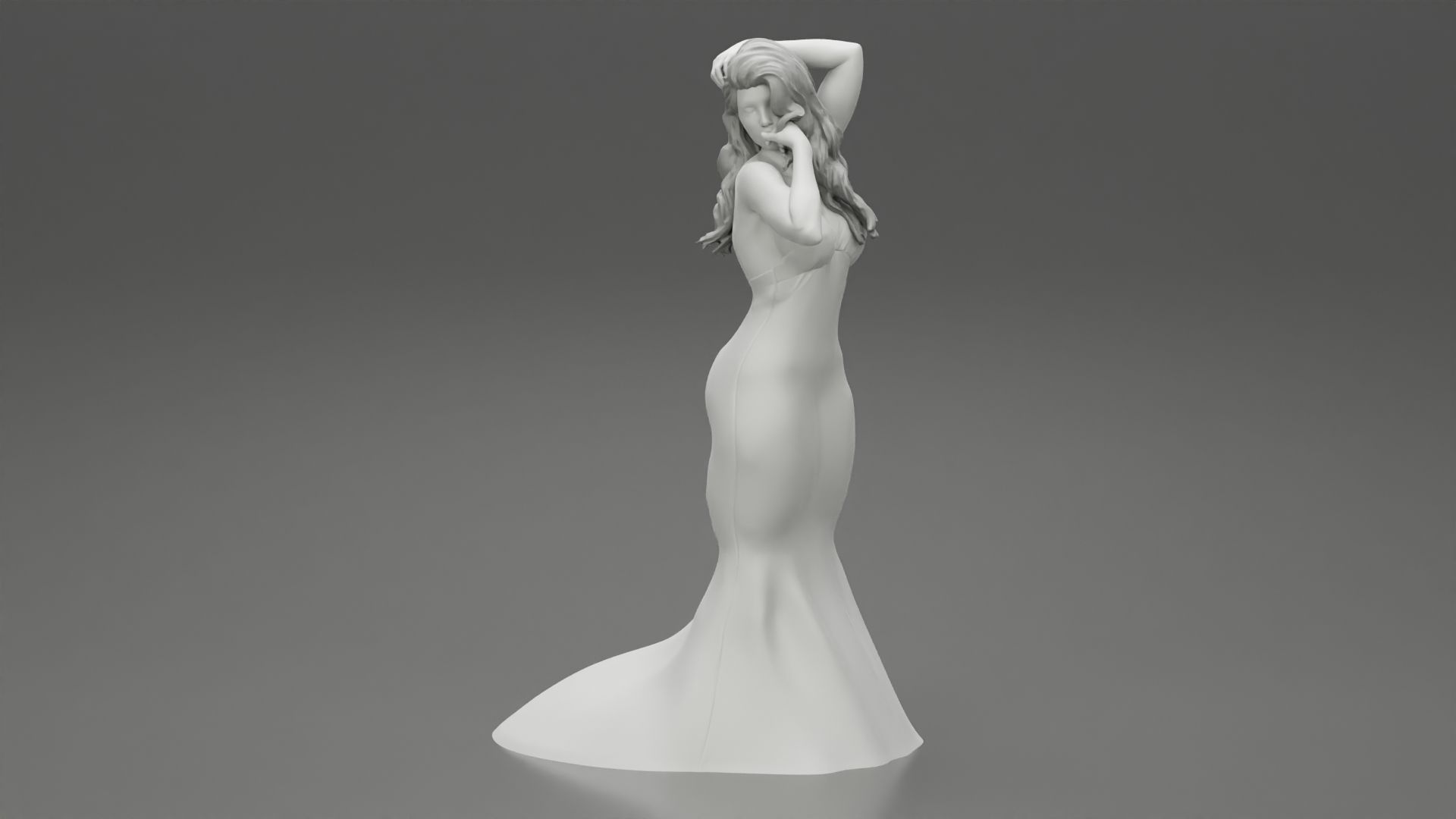 Girl-06.jpg Fichier 3D Belle femme en robe de soirée Modèle d'impression 3D・Plan à imprimer en 3D à télécharger, 3DGeshaft