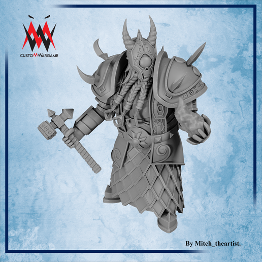 🕍 Temple World – Kus'Thom Warghem Chaos Dwarf STL – Dark Shrine