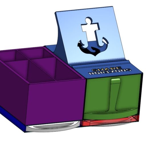 Onshape.jpg Descargar archivo STL gratis Modular Desk Organizator • Objeto para imprimir en 3D, SHAREHORIZONS