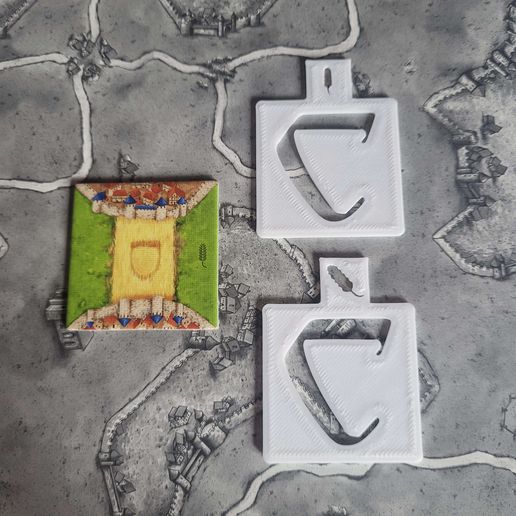 Carcassonne divider: Cropcircles 3D model by viniundsow