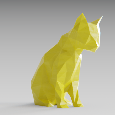 06.png Télécharger fichier OBJ Sad cat • Objet pour impression 3D, Vincent6m