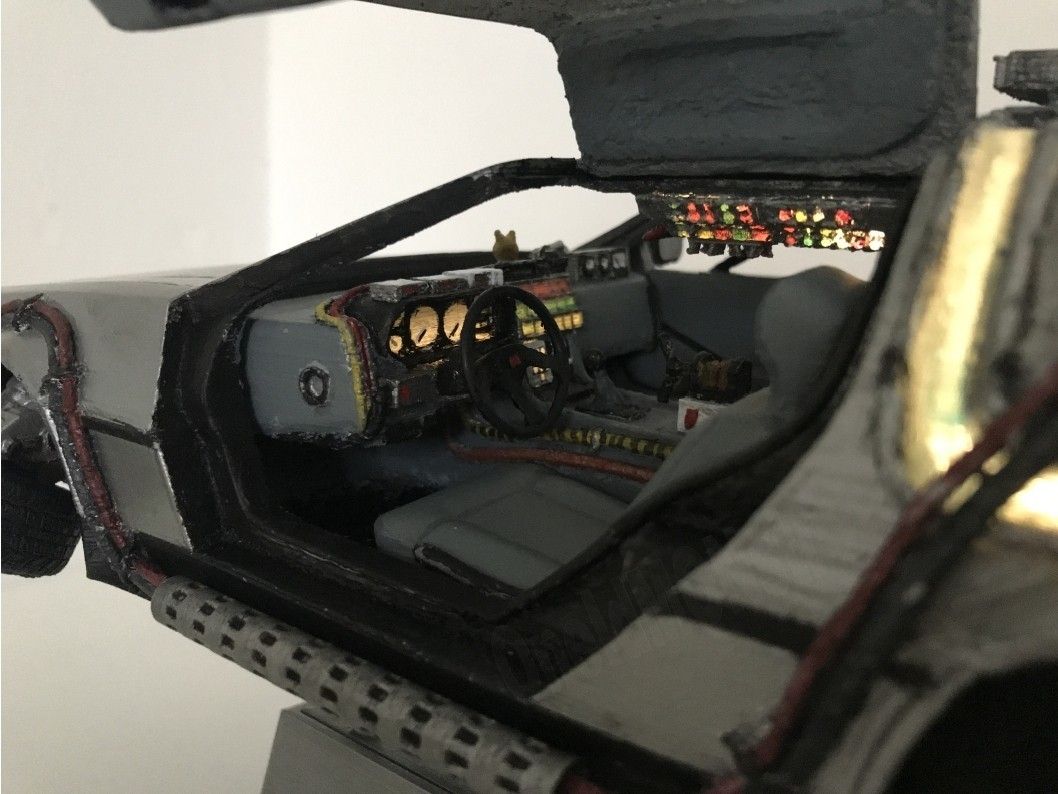 3.jpg Archivo STL gratis ¡¡DIY Máquina del Tiempo DeLorean con luces!!・Plan imprimible en 3D para descargar, OneIdMONstr