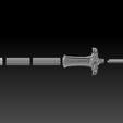 Preview12.jpg Atlantean Sword - Real Size - Conan The Barbarian 3D print model