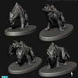 HellDemons_HellHyena.png Archivo 3D Bestias infernales - Hienas infernales・Modelo para descargar y imprimir en 3D