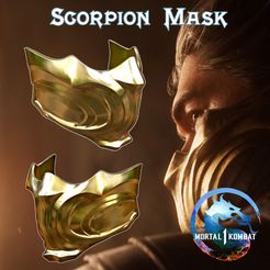 pre.jpg Fichier 3D Masque Scorpion Mortal Kombat 1・Modèle pour imprimante 3D à télécharger
