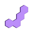 Piece 12.stl Hexagon Board Puzzle - Jogo de tabuleiro de encaixe de formas para crianças