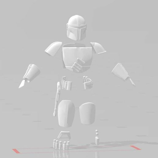 Mando preBeskar front.jpg The Mandalorian Armor Files Bundle