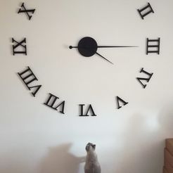 3d5d21695febb176599fab6c371b4cb6_display_large.jpg Archivo STL gratis Reloj mural romano extra grande・Objeto imprimible en 3D para descargar