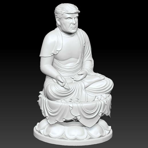 2021-03-13_191302.jpg STL file Trump Buddha 2・3D printable model to download, KEVIN88-Coke