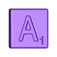 Single_Cut_A.STL Fichier STL gratuit Pièces et support SCRABBBLE・Modèle imprimable en 3D à télécharger