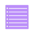 TRIANGLES.stl Post It Holder with Interchangeable Templates