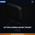00_enhanced_hero.png Action Camera Helmet Mount - 3D Printable STL File