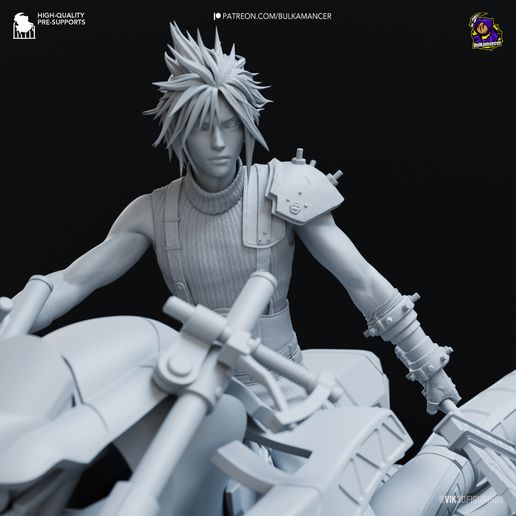 ☁️ Cloud Strife on Hardy-Daytona | Final Fantasy VII | 213mm