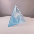 La decoración del escritorio del tetraedro Whirly, Slimprint