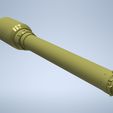 Gun_Abrams_8.jpg M256 120mm Smoothbore Gun Barrel for M1A1/M1A2 Abrams in 1/16 Scale 3D Print Model (Pre-Supported)