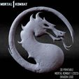 DRAGON-VERSION_V2_CULTS.jpg 3D PRINTABLE MORTAL KOMBAT 1995 POSTER WITH BASE AND MK1 2023 DRAGON LOGO