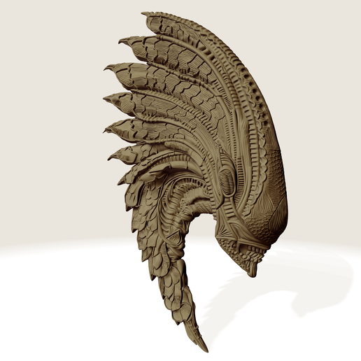 ALIEN XENOMORPH HEAD SCULPTURE