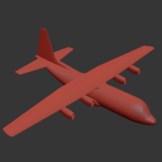 Simple Hercules - RC Semi scale 1:32 C-130 Hercules - 129 cm wingspan 3D model