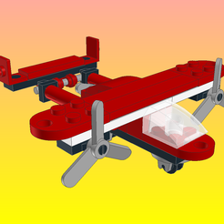 New-Model-01.png Archivo OBJ NotLego Lego Avión de bomberos Modelo 1805-7・Plan para descargar y imprimir en 3D