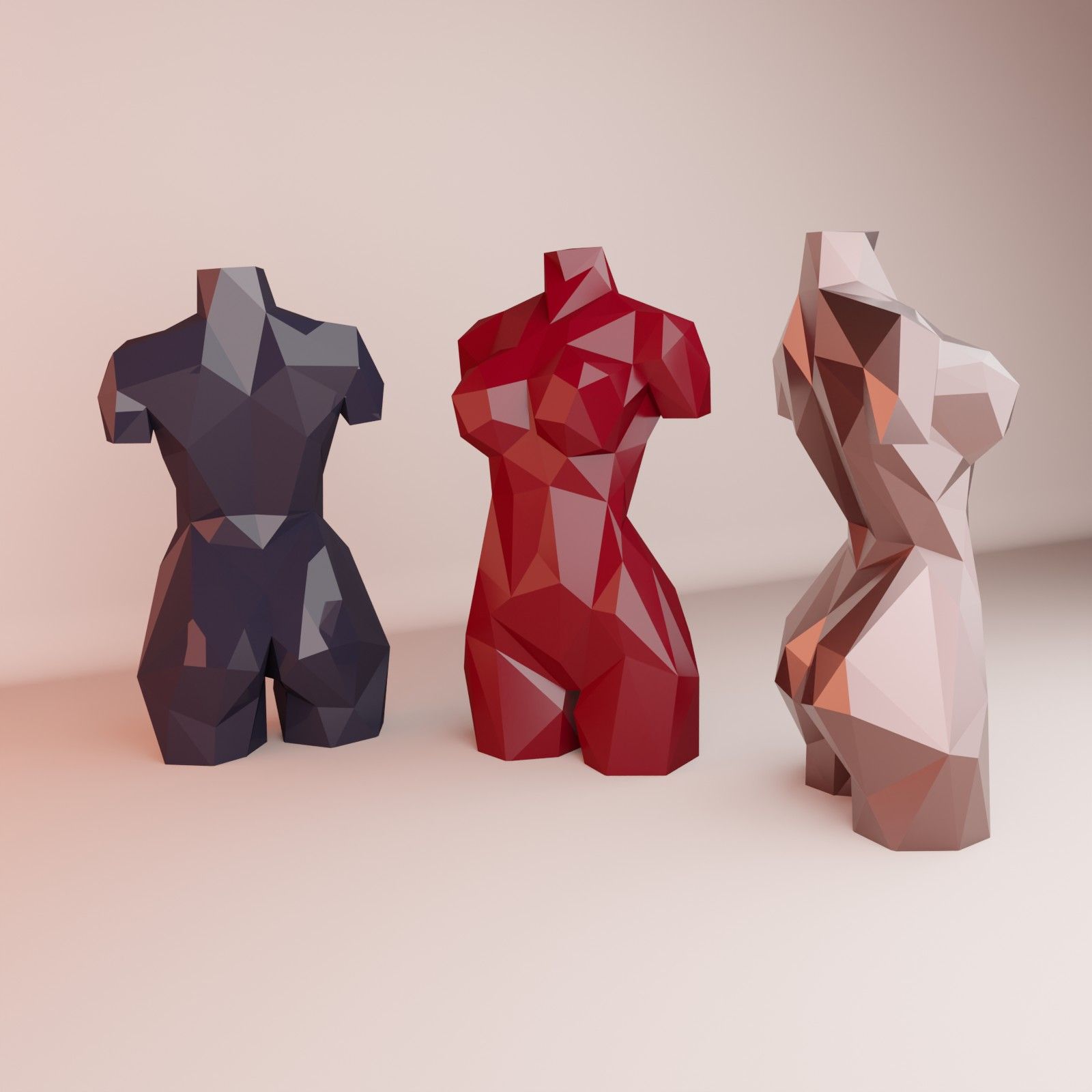 Download Obj File Woman Torso Sculpture • 3d Printing Template ・ Cults