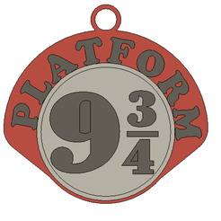 hp.934.png STL file key ring 9 3/4・3D printing template to download
