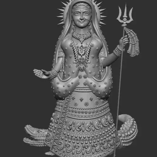 Khodiyar Maa Murti 3d File STL